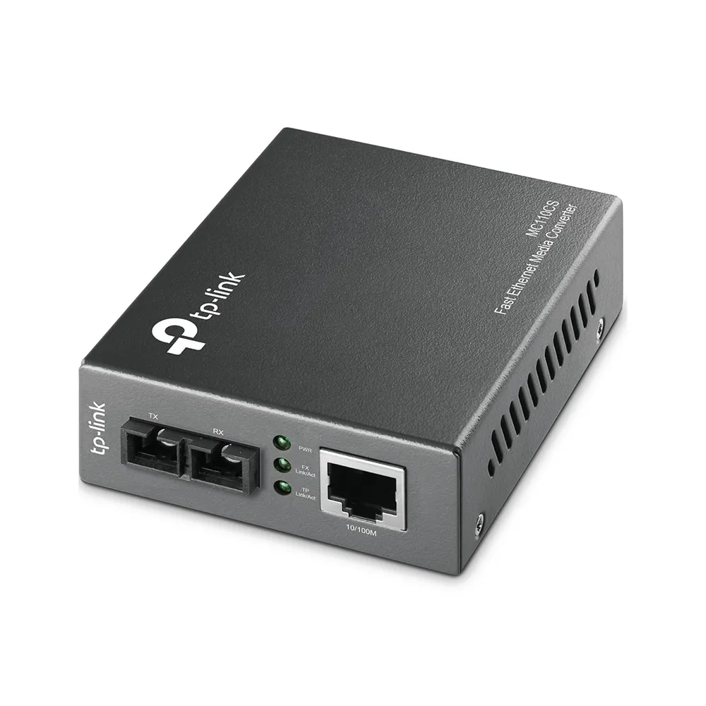 Медиаконвертер TP-Link MC110CS <10/100M RJ45 to 100M single-mode SC fiber Converter, Full-duplex,up