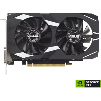 Видеокарта ASUS 6 Gb RTX3050 OC GDDR6 6GB 96-bit DVI HDMI DP DUAL-RTX3050-O6G Видеокарта ASUS 6 Gb RTX3050 OC GDDR6 6GB 96-bit DVI HDMI DP DUAL-RTX3050-O6G