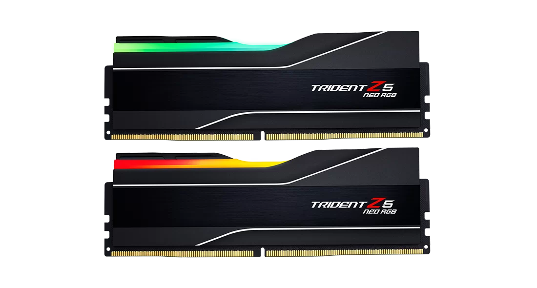 DDR5 G.Skill 32 Gb KIT Trident Z5 Neo RGB(AMD EXPO), F5-6000J3038F16GX2-TZ5NR, <6000MHz> RGB, (2x16G