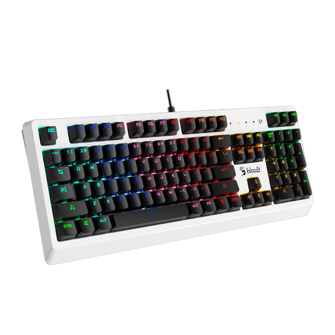 Клавиатура игровая Bloody B810RC WHITE <RGB, мех клавиатура>