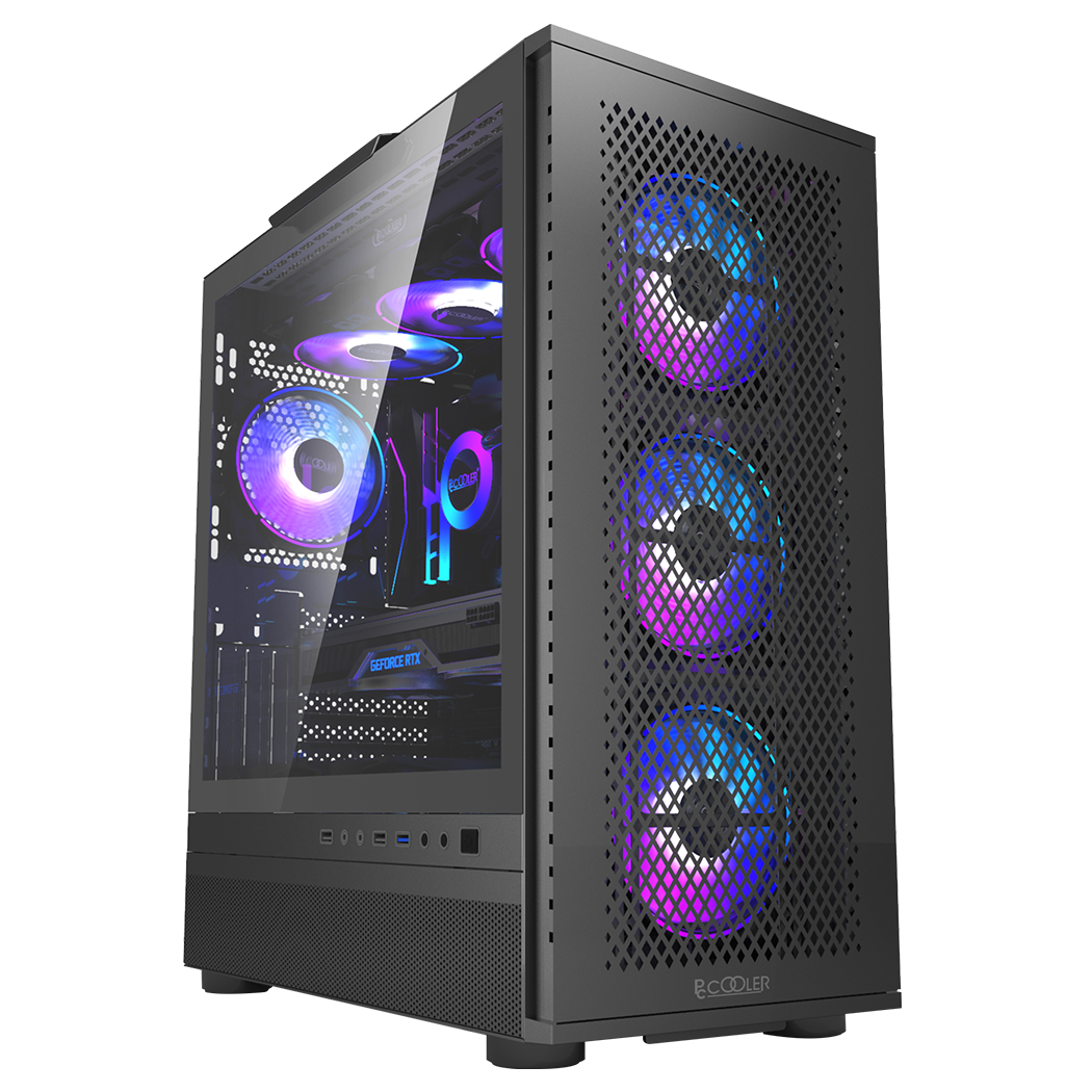 Корпус PCCooler ME200 MESH BK EATX/ATX/mATX/ITX USB3.0, 2USB2.0 Black