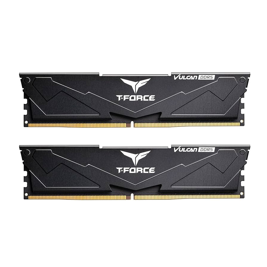 DDR5 32GB Kit (2x16GB) 6000MHz DDR5 Team Group VULCAN CL30 Black FLBD532G6000HC30DC01