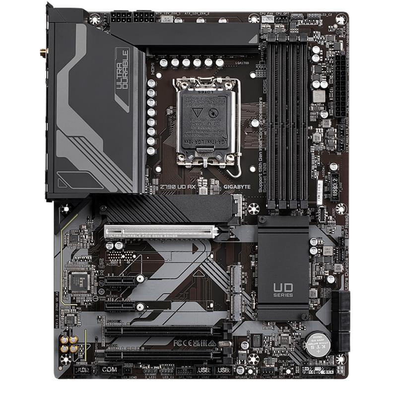 Мат.плата Gigabyte Z790 UD AX,LGA1700, 4xDDR5,6xSATA3, 3xM.2 (PCI-E 4.0x4/x2), Raid, 1хDP, 1xHDMI, 2