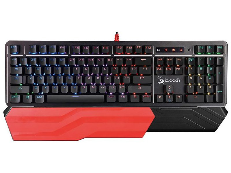 Клавиатура Bloody B975OR <USB, RGB, 8 пластиковых (ABS) клавиш>