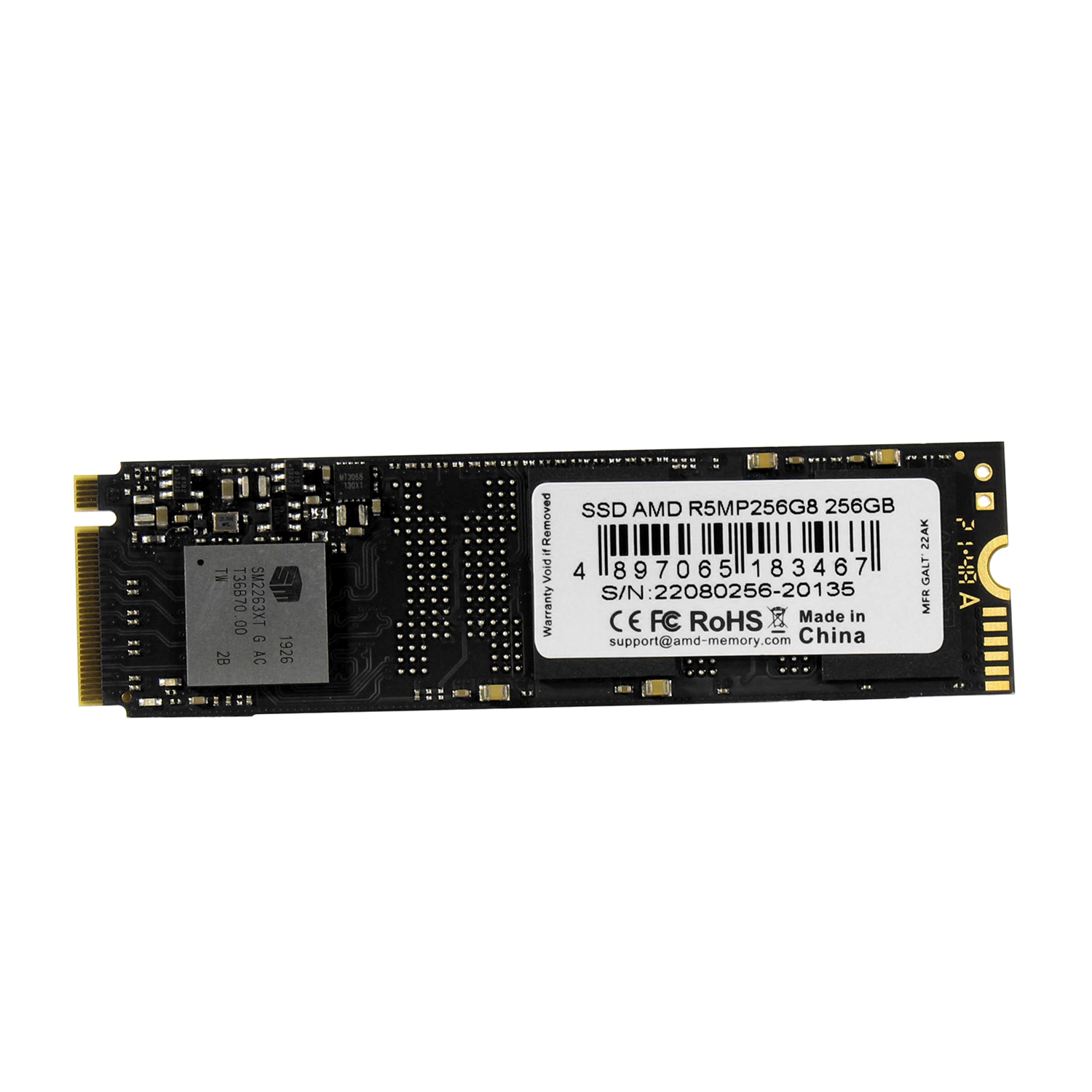 256 GB SSD M.2 PCIe AMD Radeon R5, R5MP256G8, 256 GB ,PCIe 3.0 x4, NVMe 1.3