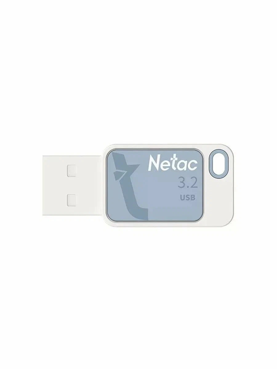 USB 2.0 64GB  Netac UA31 64GB USB2.0 Flash Drive, Plastic, Blue NT03UA31N-064G-20BL