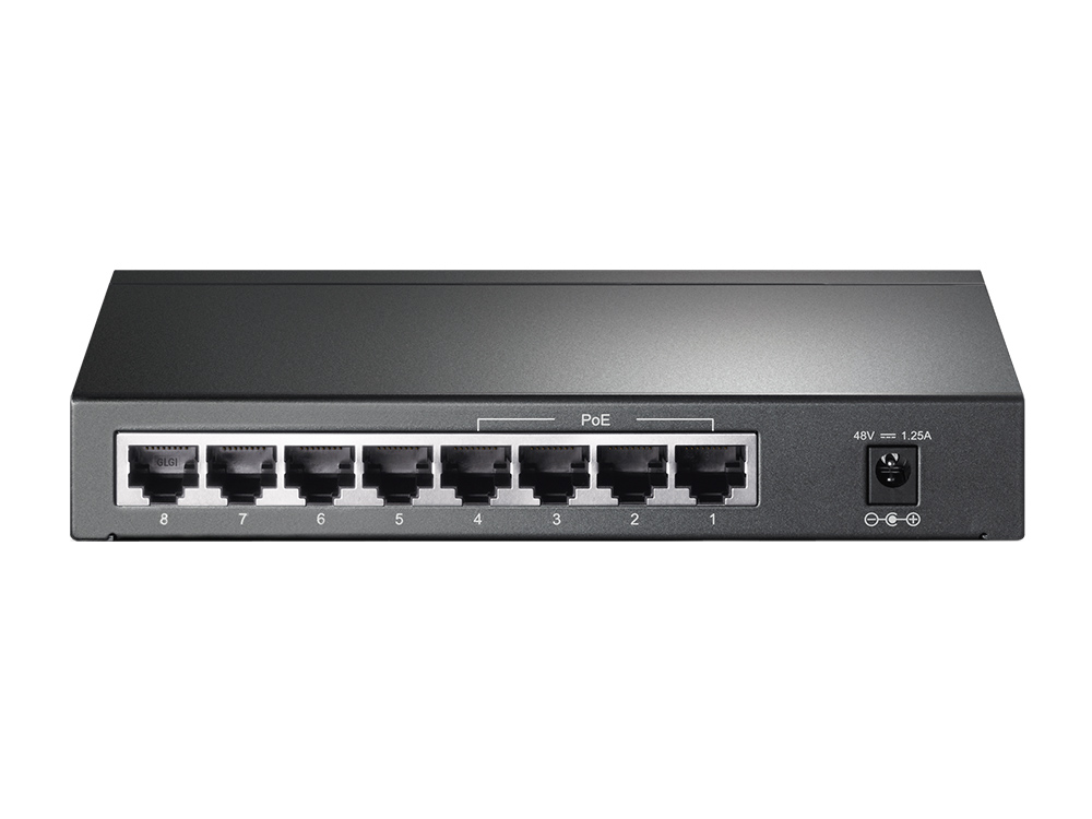 Гигабитный коммутатор PoE TP-Link TL-SG1008P <8-Port Gigabit Switch with 4-Port PoE (Port1- Port4) I