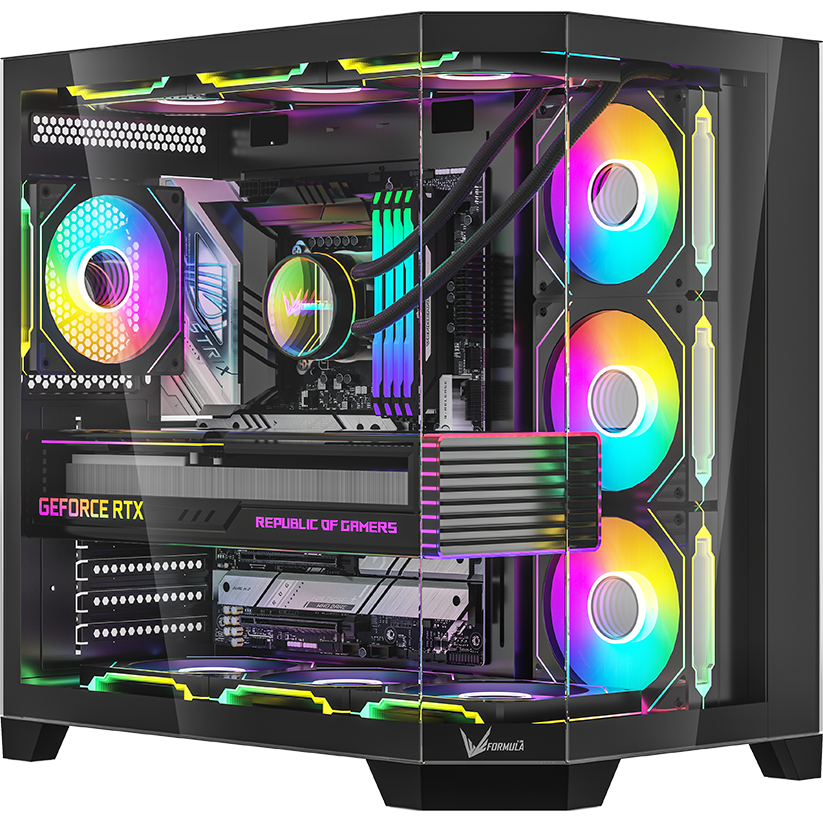 i5-13400F/ Gigabyte H610M H V2/ Вод охл Delta L36 BK/ 32 Gb DDR5/ 1 Tb NVMe/ RTX5060 Dual 8 Gb/ Crystal Z6 Floe Bl/ SC 650W