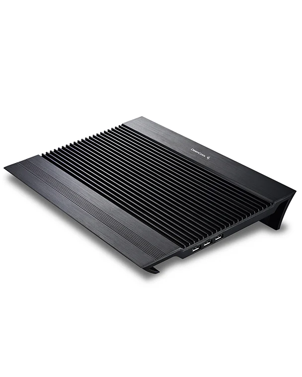 Охлаждающая подставка для ноутбука, Deepcool, N8 7", Вентилятор 2*14см, 1000±10%RPM, 4*USB 2.0, 25,1дБл, Габариты 380х278х55мм, Черный Охлаждающая подставка для ноутбука, Deepcool, N8 7", Вентилятор 2*14см, 1000±10%RPM, 4*USB 2.0, 25,1дБл, Габариты 380х278х55мм, Черный