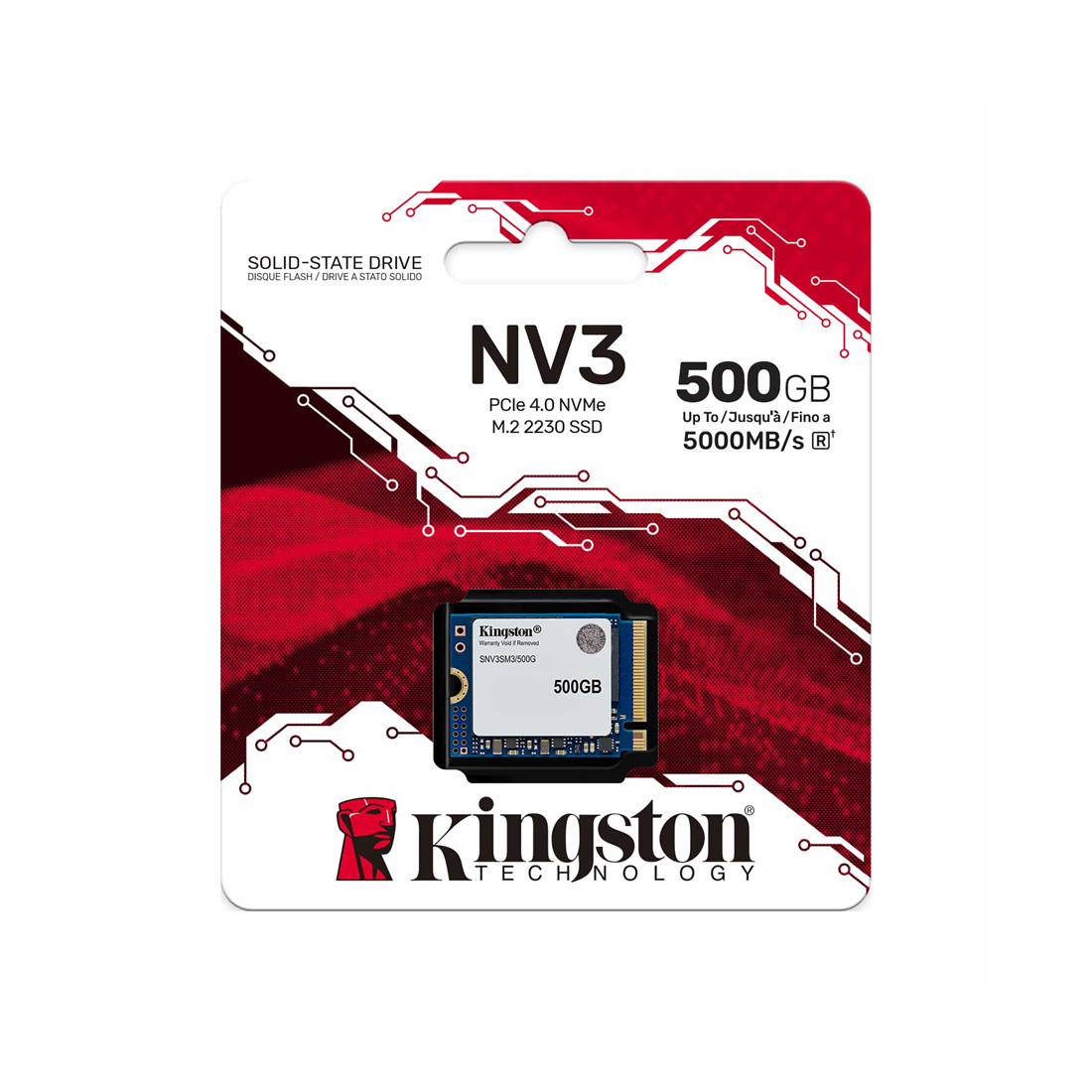 500 GB M.2 PCIe Kingston SNV3SM3, 500GB ,500 GB SNV3SM3/500G, PCIe 4.0 NVMe