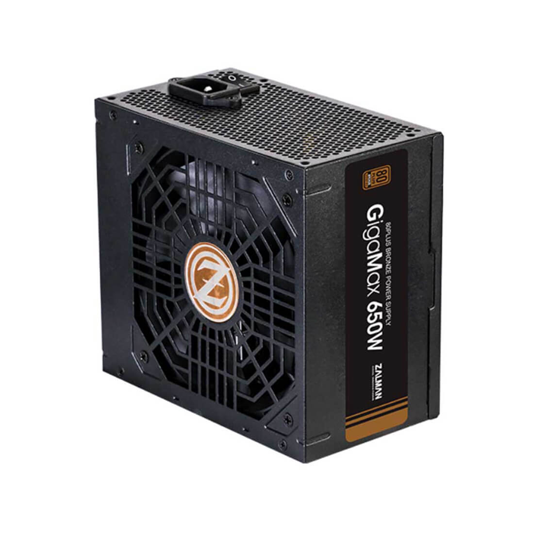 Блок питания  Zalman ZM650-GVⅡ, 650W, ATX, Bronze, APFC, 20+4pin, 5*SATA, 3*Molex, 2*PCI-E 6+2 pin, FDD, Вентилятор 120мм, Кабель питания, Черный (5 л