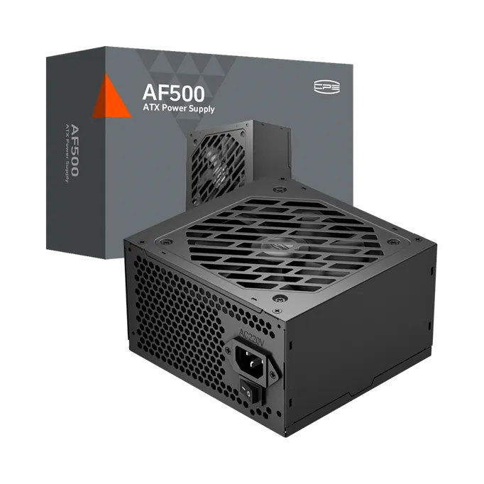 Блок питания PCCooler 500W, Non Modular, 80+, КПД ≥80%, ATX, FAN 120mm, Черный, P1-AF500-N1H 