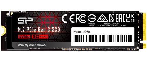 1 000 GB SSD M.2 PCIe Silicon Power UD80, SP01KGBP34UD8005, 1 TB ,PCIe 3.0 x4, NVMe 1.3