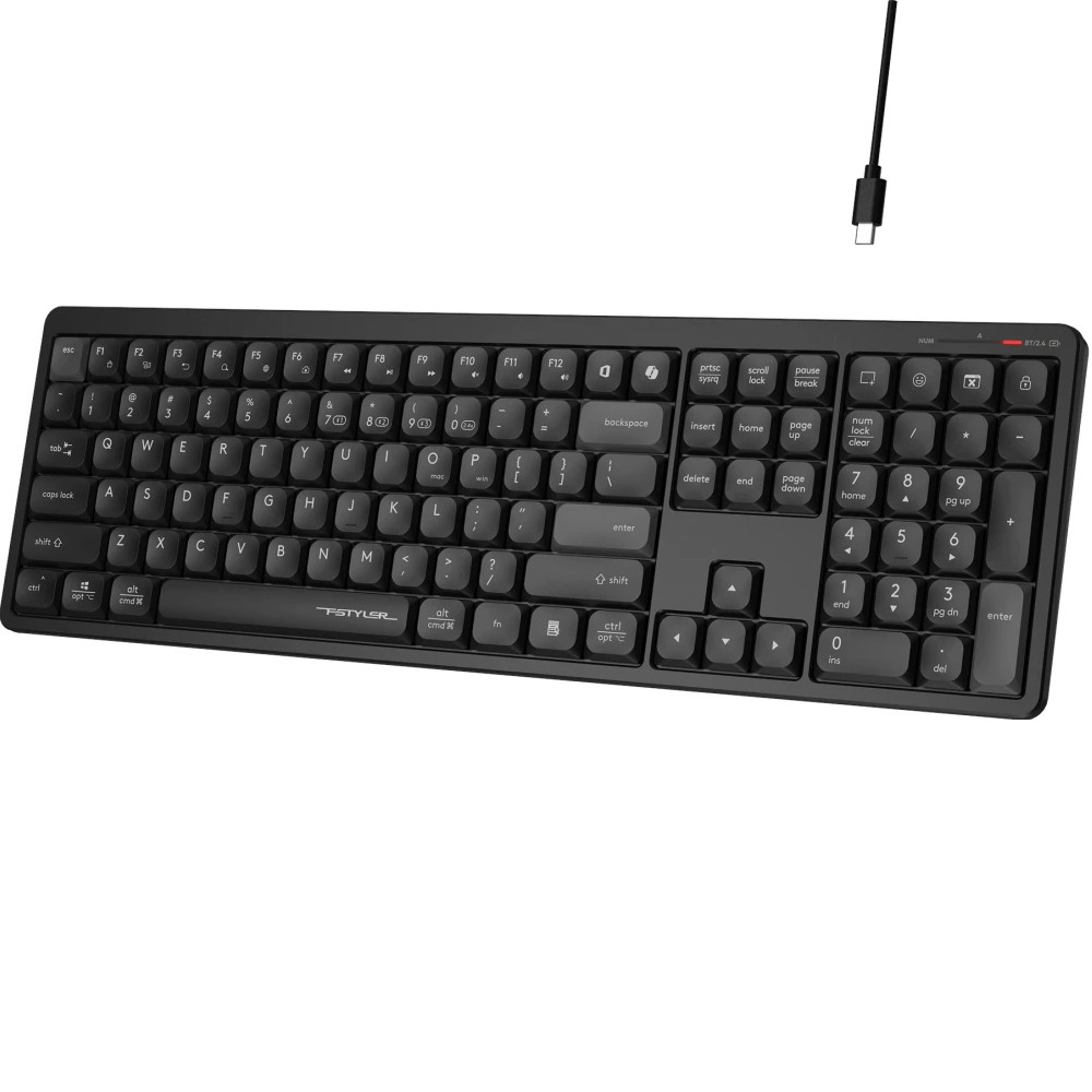 Клавиатура беспроводная A4tech Fstyler FBX55C BLACK