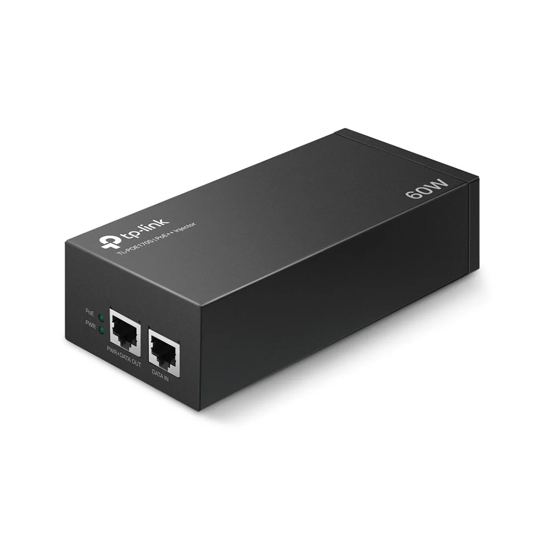 Инжектор PoE++ GbE Tp-Link TL-PoE170S <1 порт 10/100/1000 Мбит/с (разъём RJ45), IEEE802.3af/at/bt 60