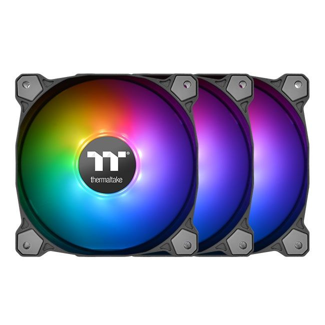 Кулер для корпуса, Thermaltake, Pure Plus 12 RGB TT Premium Edition 3-Fan Pack, CL-F063-PL12SW-A, 12