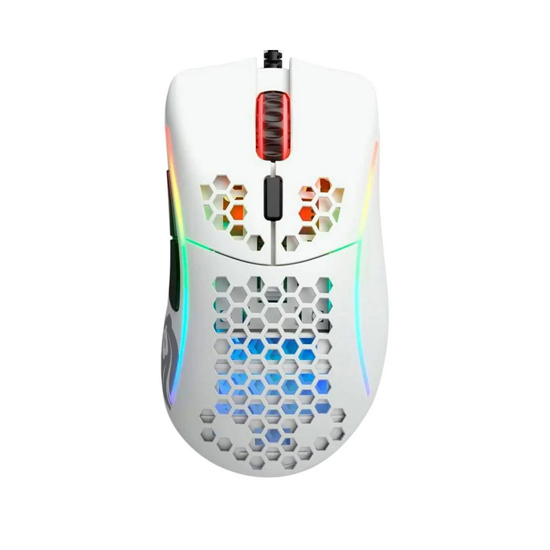 Мышь Glorious, Model D-, GLO-MS-DM-MW, Игровая, Оптическая, Проводная, Pixart PMW-3360 Sensor, 12000 DPI, 250+ IPS, 50G, 1000 Hz, RGB, 6 кнопок, Длина