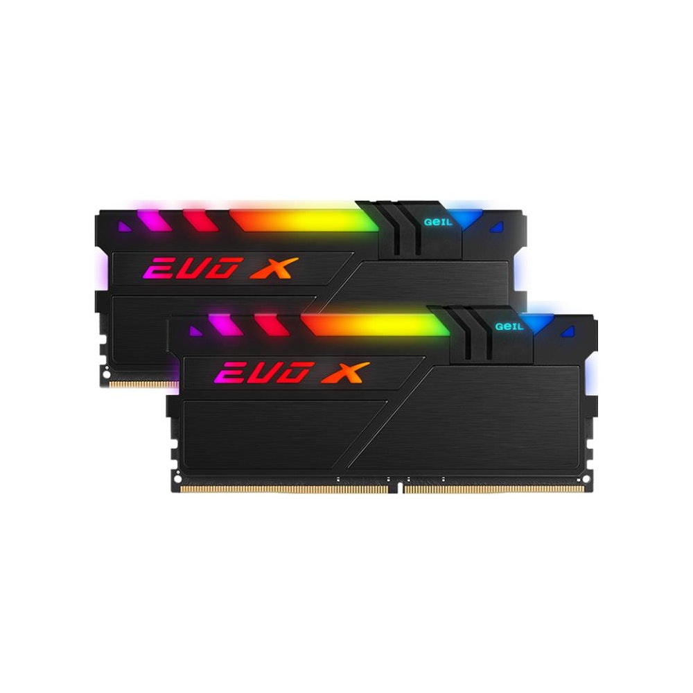 DDR4 Geil 16 Gb Kit (2x8GB) 3200MHz EVO X II Black с RGB GEXSB416GB3200C16ADC Retail Pack