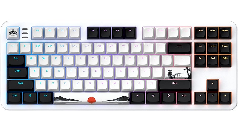 Клавиатура, Dark Project, DPKB_FUJI_87_ANSI_UA, 87 Fuji V2, Игровая, Механическая, TKL, g3ms Sapphire switches, USB, Подсветка RGB, 365x137x42 мм., Ан