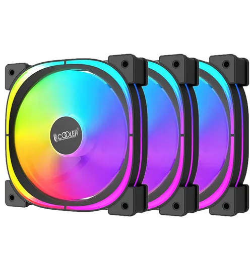 Вентилятор для корпуса PCCooler F3 T120 ARGB BK 3IN1 3x120mm 500-1800 ± 10% RPM Black