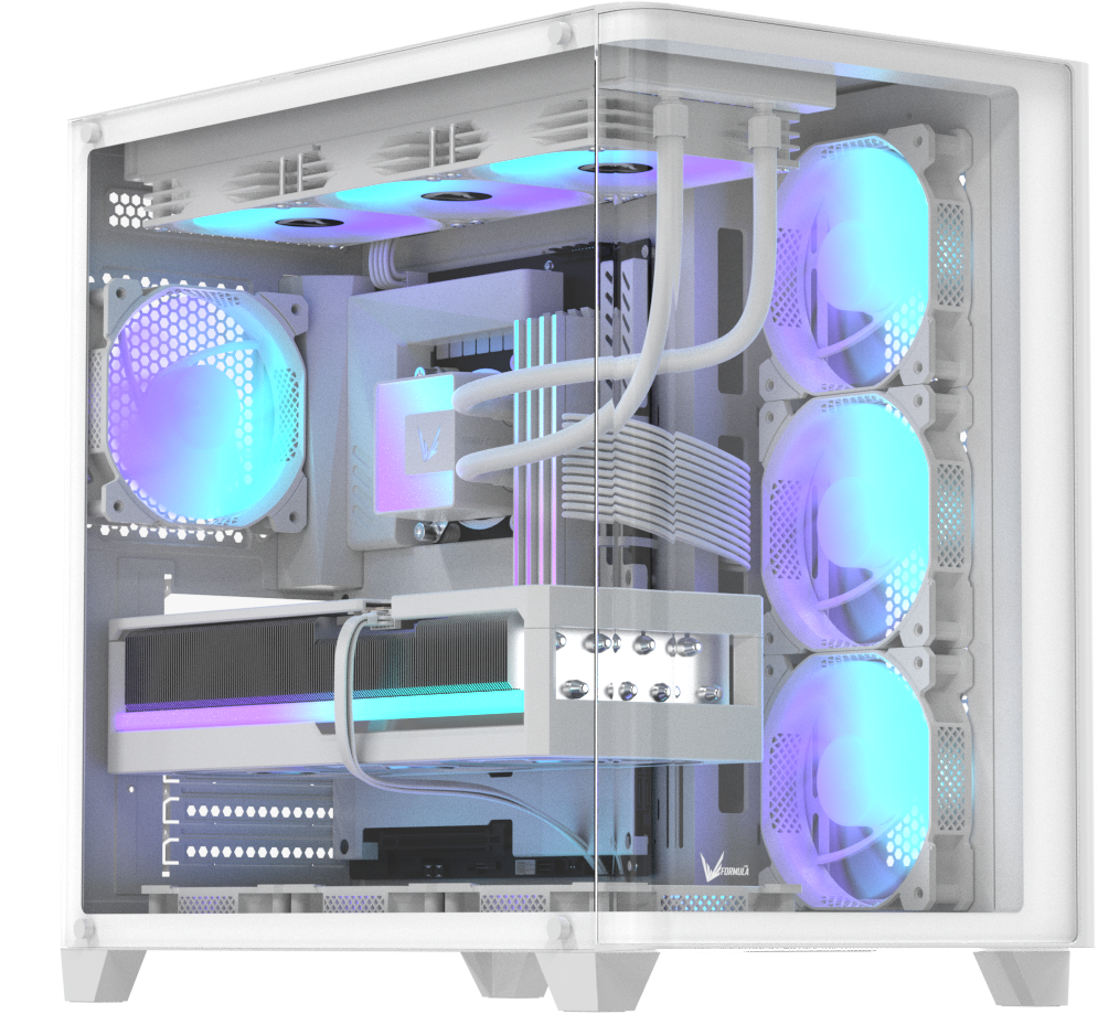 i5-14400F/ ASUS B760M-A WiFi/ Вод охл LM240 WH/ 32 Gb DDR5 RGB/ 1 Tb NMVe/ RTX5060 AERO OC 8 Gb Gigabyte/ Crystal U2 Floe W/ VP-700-RGB