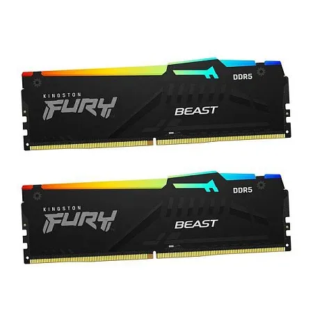 DDR5 Kingston 32 Gb KIT 6000MHz Kingston FURY Beast RGB EXPO CL30 KF560C30BBEAK2-32