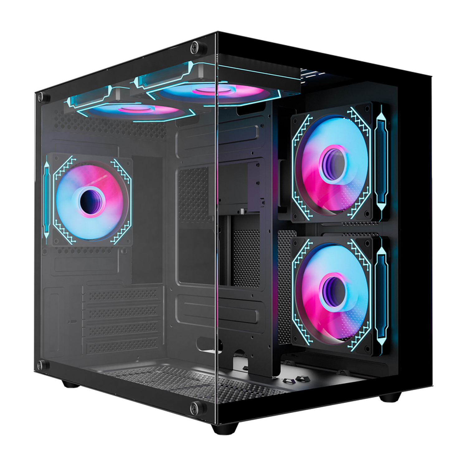 ИГРОВОЙ ПК с МОНИТОРОМ i5-12400F/H610M-H/SE-903-XT/ 8+8 DDR4/500 SSD/ RTX3050 6 Gb ASUS/H101-B TG/ 24" ASUS 120Hz/AK870/AJ159