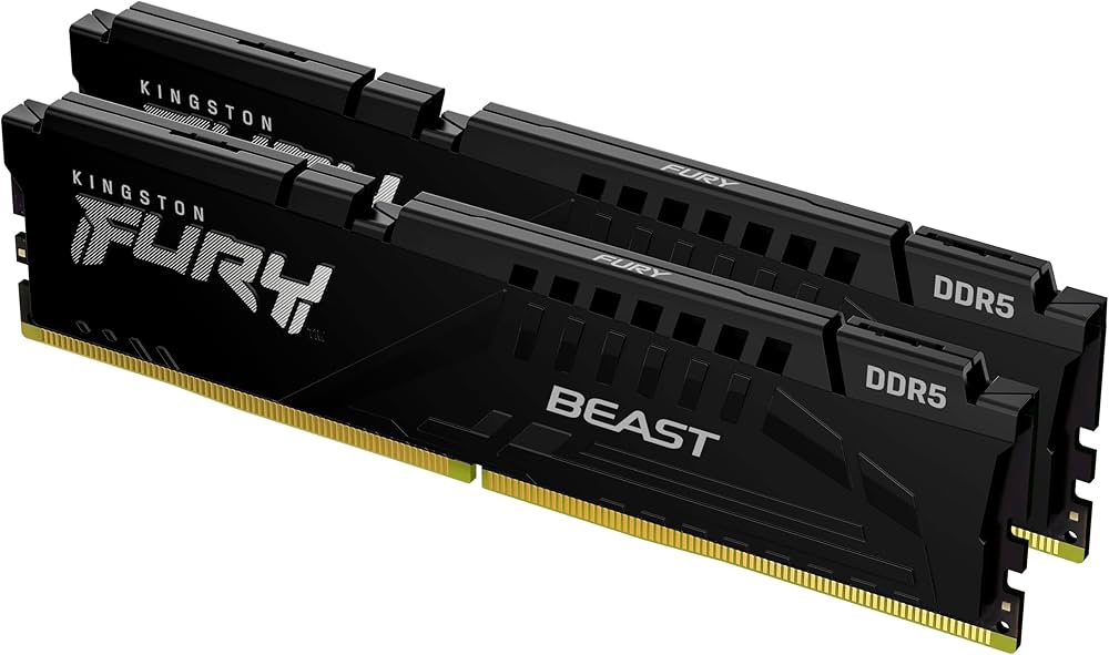 DDR5 Kingston 32 Gb KIT Fury Beast, KF560C30BBK2-32, DDR5, 32 GB ,DIMM kit <6000MHz> (2x16GB), CL30