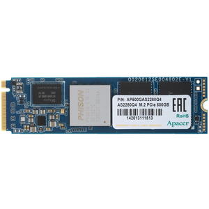 500 GB SSD M.2 PCIe Apacer AP500GAS2280Q4-1, 500 GB ,AS2280Q4, PCIe 4.0 x4