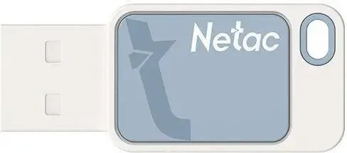USB 2.0 64GB  Netac UA31 64GB USB2.0 Flash Drive, Plastic, Blue NT03UA31N-064G-20BL