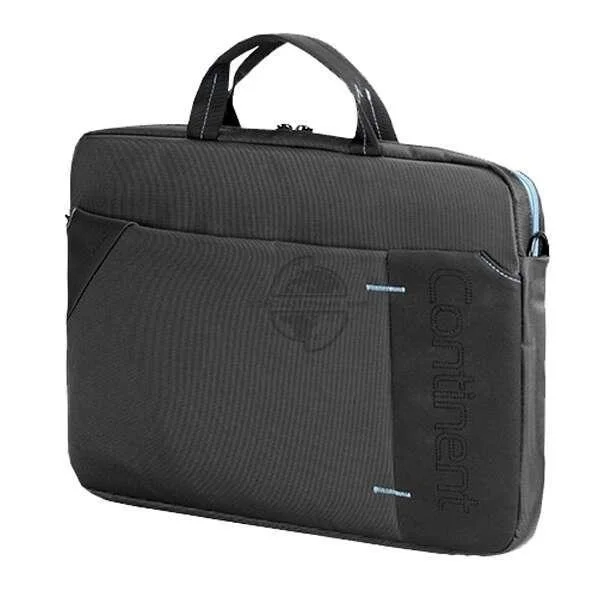 Сумка для ноутбука Continent CC-205GA Компьютерная  сумка для 16", чёрная с серым