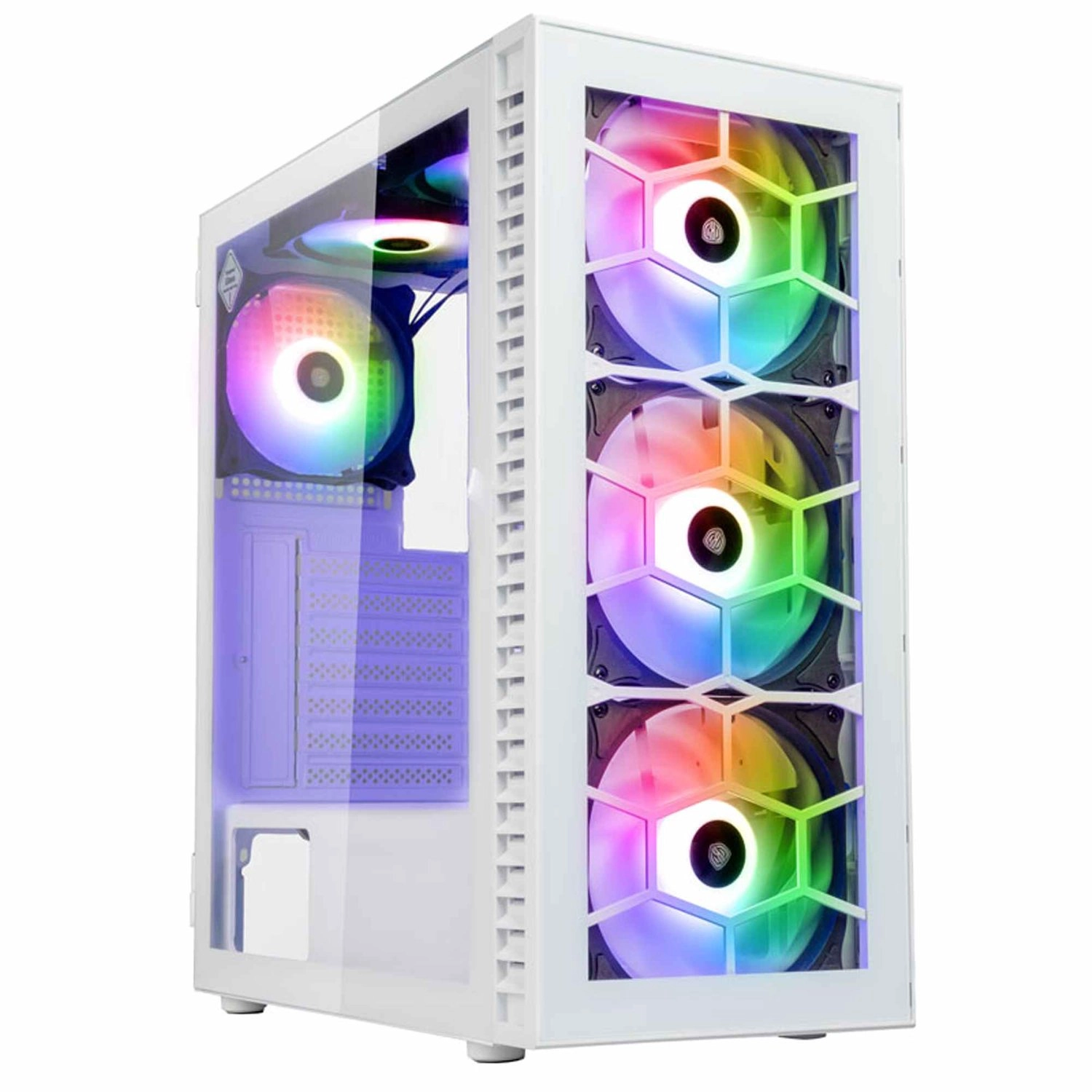 Корпус ПК без БП Kolink Observatory HF Glass ARGB Midi Tower Case - White