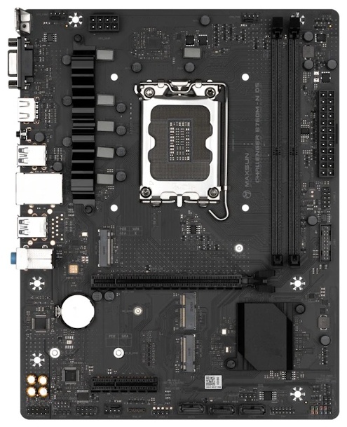 Мат.плата MaxSun Challenger B760M-N D5 ,MB Socket1700, MATX, iB760 (VGA+HDMI), 2DDR5, PCIx16, PCIx1