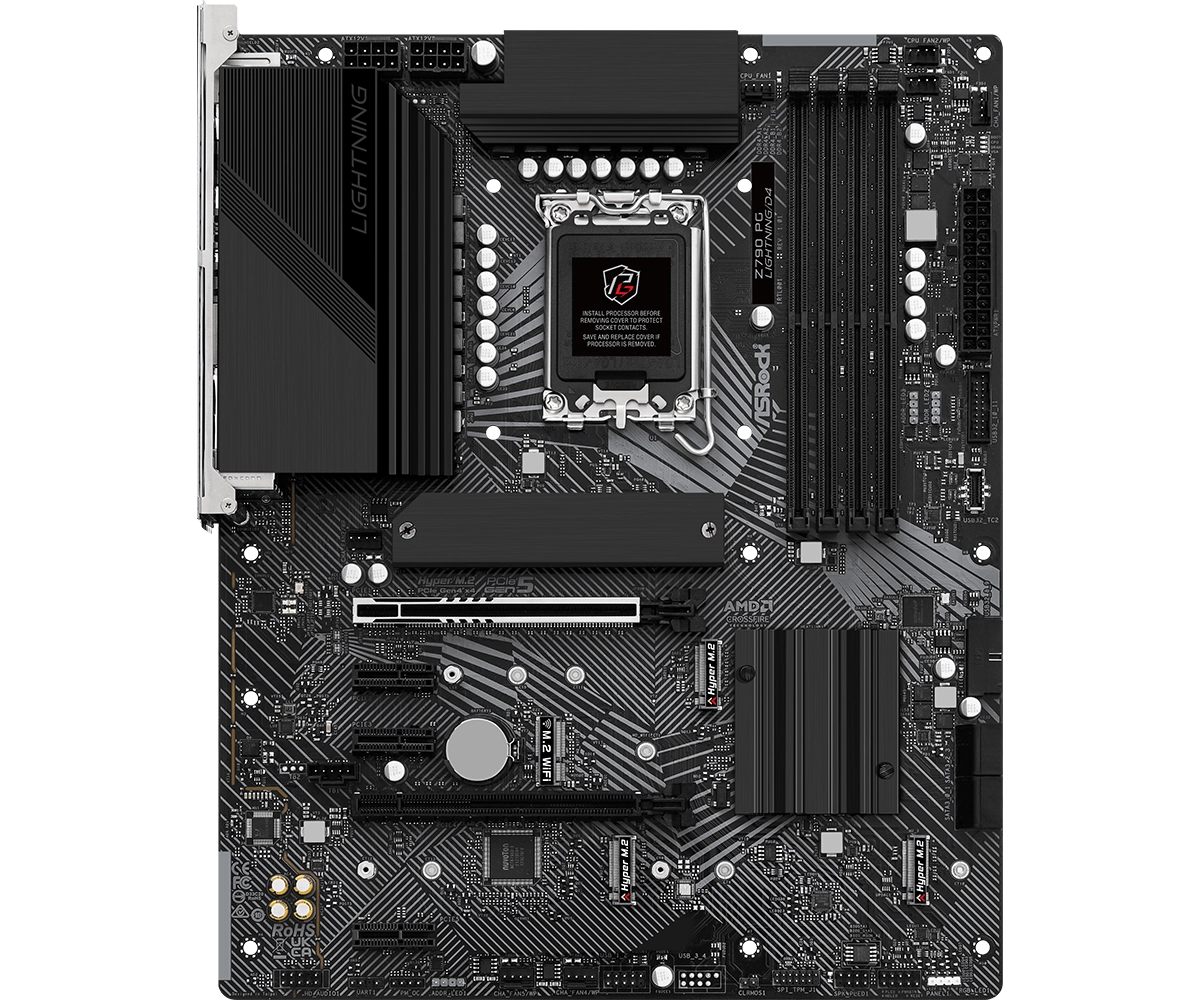 Мат.плата ASRock Z790 PG LIGHTNING/D4 LGA1700 4xDDR4 4xSATA 4xM.2 HDMI ATX