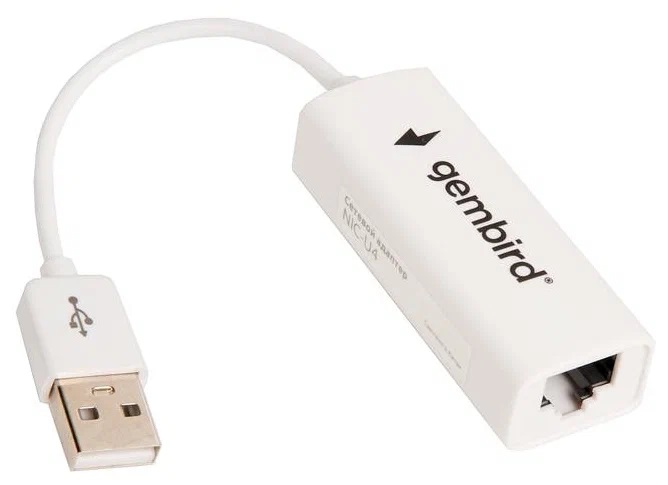 Сетевая карта USB на RJ-45, Gembird NIC-U4, USB ,NIC 10/100 Mb, LAN