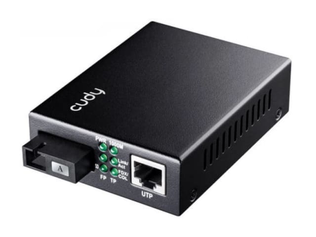 Оптический медиаконвертер GbE CUDY MC100GSA-40 <10/100/1000M, 1310nm, SM, Duplex, SC, 40Km>