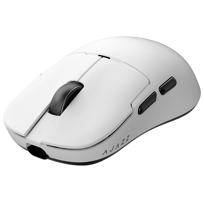 Мышь, Ajazz, AJ159/NLP/White, AJ159 NL P, Оптическая, Сенсор Ajazz-T PAW3395, до 26000 DPI, 650 IPS, 6 кнопок, Беспроводная, USB, Bluetooth, NearLink,