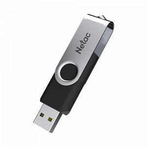 USB 3.0 Netac U505 NT03U505N-064G-30BK серебристый/черный