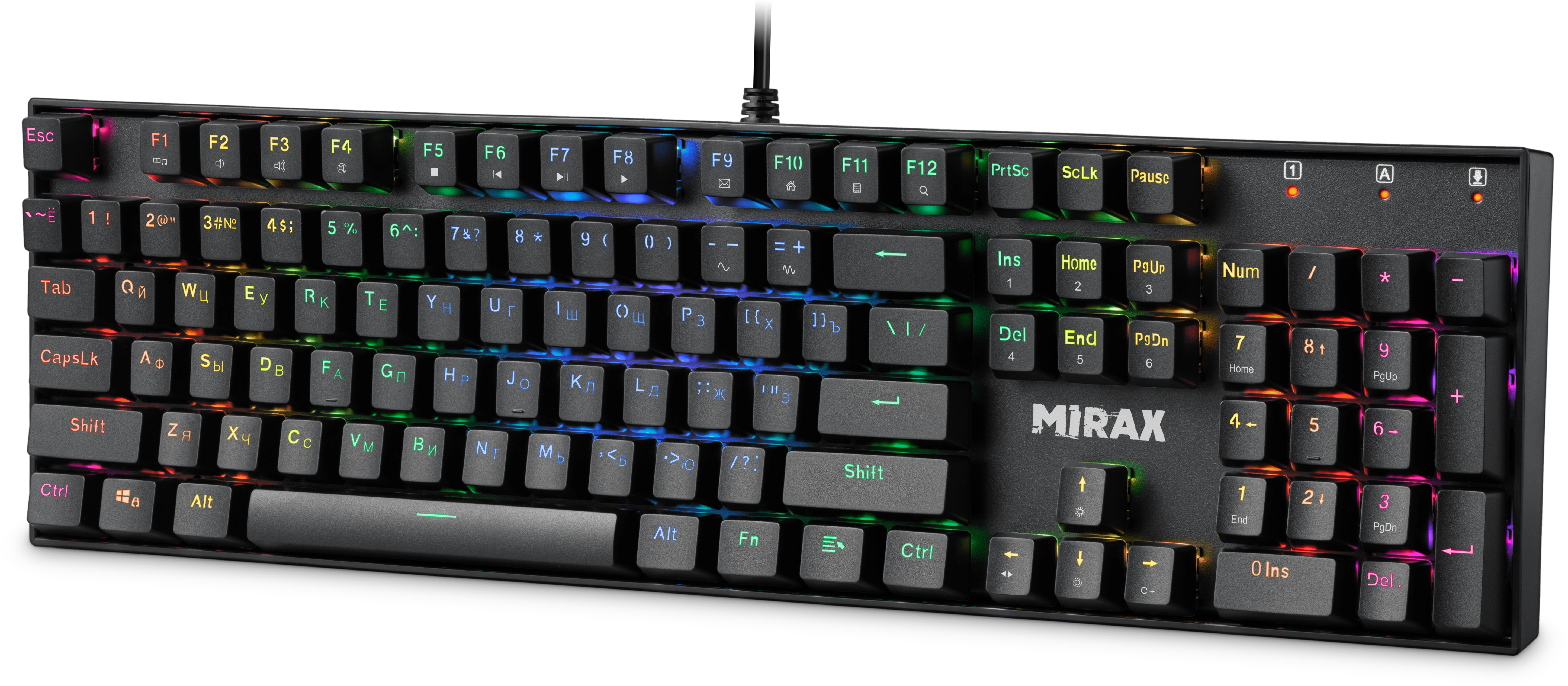 Клавиатура игровая механическая Defender Mirax GK-352 RU черный