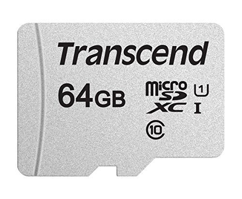 Карта памяти MicroSD 64GB Class 10 U1 Transcend TS64GUSD300S-A