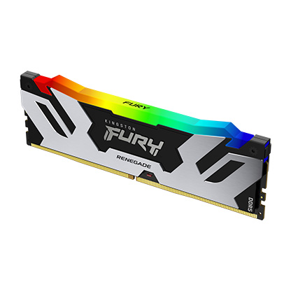 DDR5 Kingston 32 Gb KIT FURY Renegade RGB XMP KF564C32RSAK2-32,CL32, 6400MHz>, Серебро