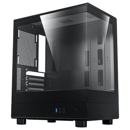 Корпус ПК без БП DarkFlash DB330M, Black, 3xFan ARGB, mATX