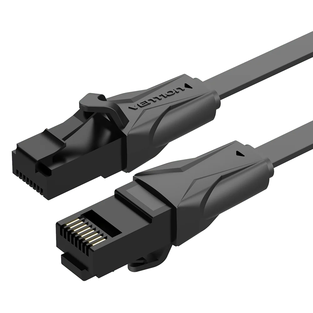 Патч-корд Vention IBJBS <Flat Cat.6 UTP Patch Cable 25M Black>