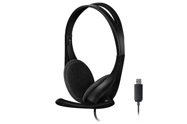 Наушники+микрофон A4tech HU-9 <USB, 20Hz-20KHz, 32ohm, 100Db, 180cm>