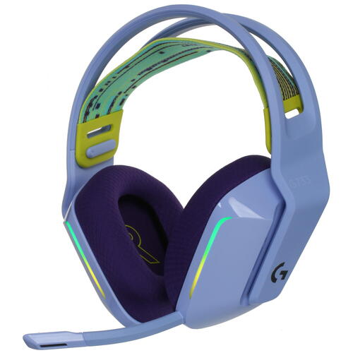 Гарнитура Logitech G733, [981-000890], сиреневый ,Garnitura 20-20000Hz, 87.5dB, lilac, [981-000890]
