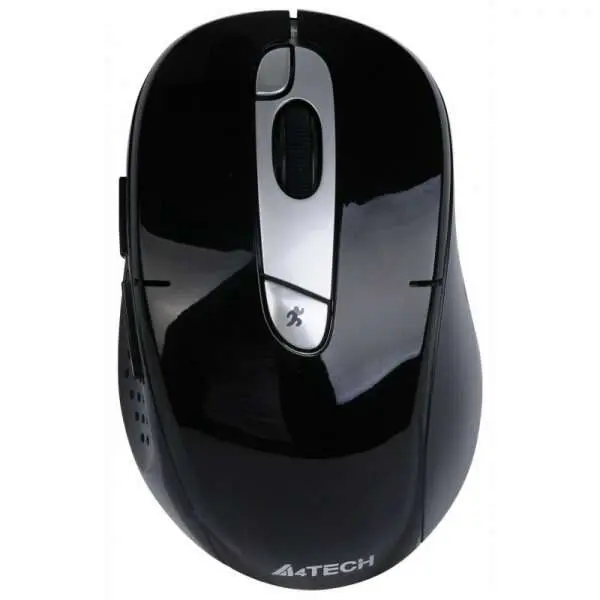 Мышь беспроводная A4tech G11-570FX BLACK-SILVER Оптическая 2,4G USB 2000 dpi