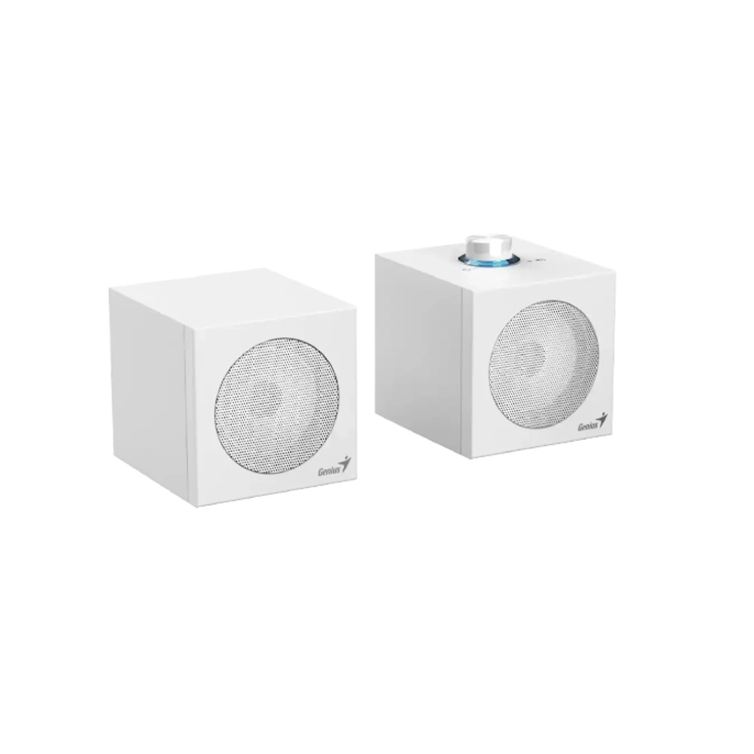 Колонки, Genius, SP-HF300U, USB-A / USB-C (2 в 1), 4 Вт, 100 Гц – 20 кГц, 65 дБ, Регулировка громкости, Белый