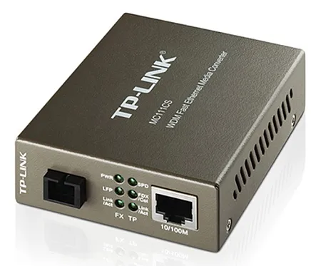 Оптический медиаконвертер WDM Tp-Link MC111CS <100BASE-TX to 100BASE-FX Single mode SC fiber Convert