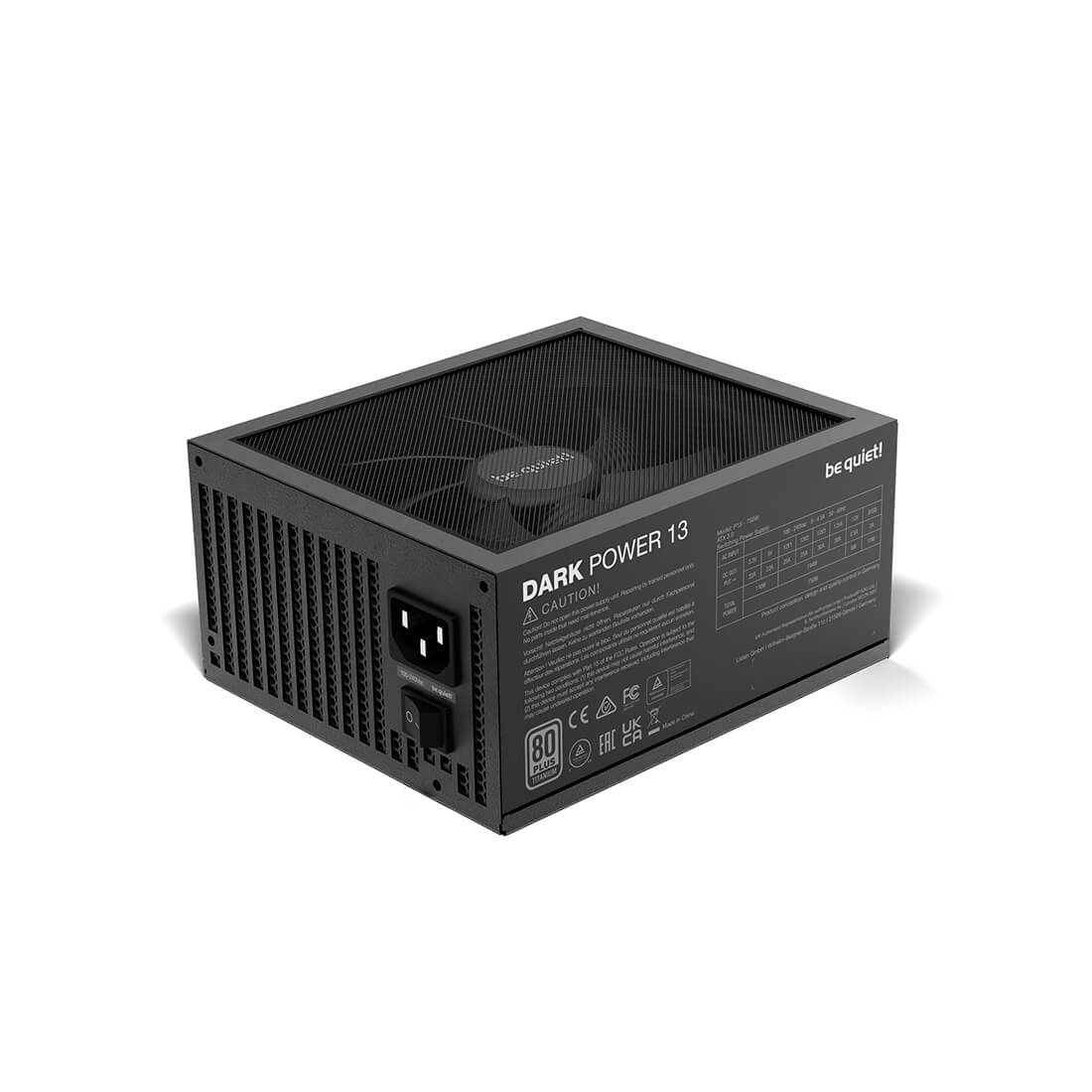 Блок питания, Bequiet!, Dark Power 13 750W, BN333, 750W, ATX, 80 PLUS Titanium, 20+4 pin, 1*8pin, 1*