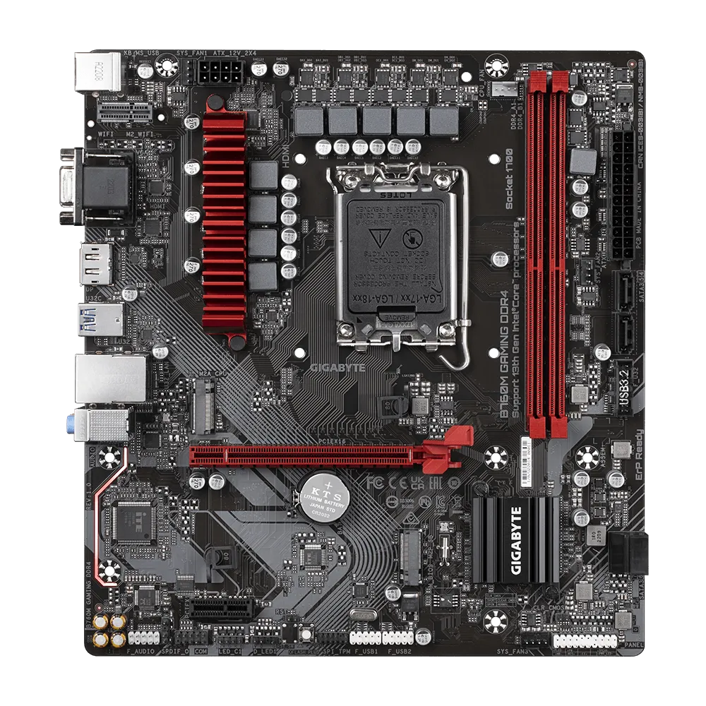 Мат.плата Gigabyte B760M GAMING X AX, 4DDR5,MB Socket1700, MATX, iB760 (DP+HDMI), 4DDR5, 2PCIx16